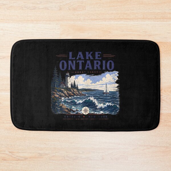 Item preview, Lake Ontario Forever Vintage Retro Design designed and sold by LouisaOReilly.