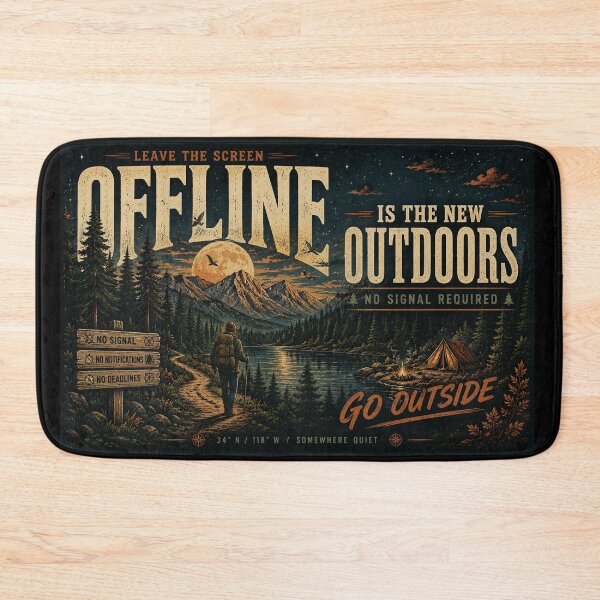 Item preview, OFFLINE IS THE NEW OUTDOORS designed and sold by theOne_Design.