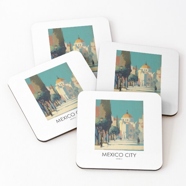 Item preview, Mexico City Street, Colorful Pastel Decor designed and sold by MarkedArtPrints.