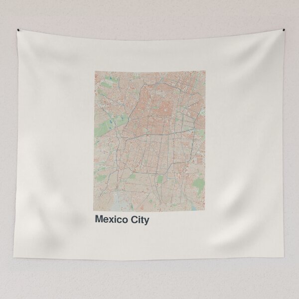 Item preview, Mexico City Minimalistic Map Art designed and sold by MapsNerd.