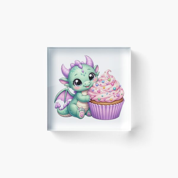 Item preview, Baby Dragon and Cupcake designed and sold by MySthore.
