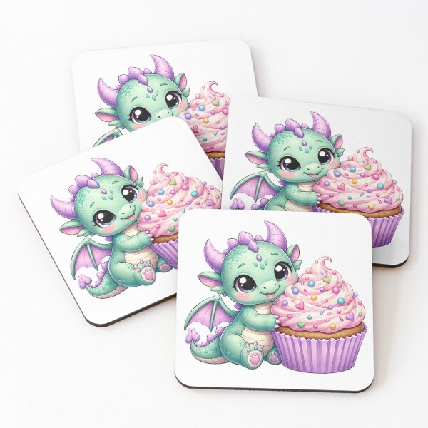 Item preview, Baby Dragon and Cupcake designed and sold by MySthore.