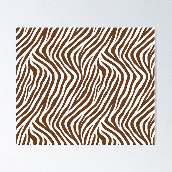 Item preview, Chocolate Brown Zebra Stripe Flow designed and sold by QuietBloom80.