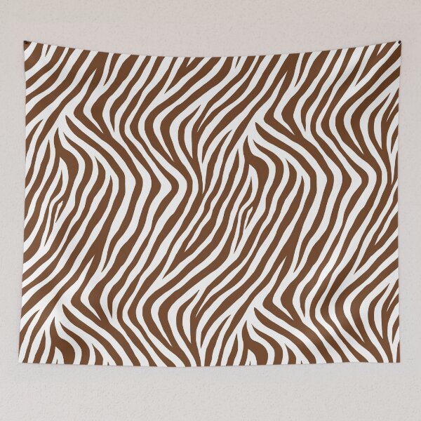 Item preview, Chocolate Brown Zebra Stripe Flow designed and sold by QuietBloom80.