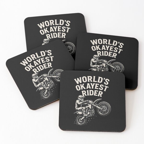 Item preview, World's Okayest Rider Funny Dirt Bike Motocross Vintage  designed and sold by Photo-Sphere101.
