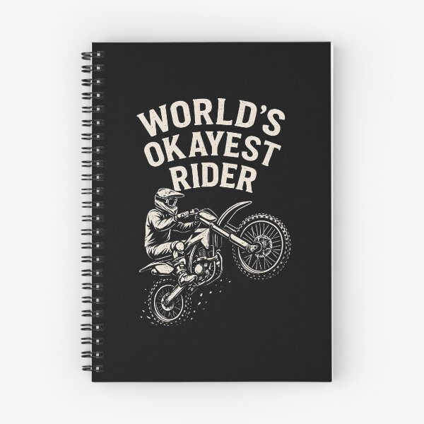 Item preview, World's Okayest Rider Funny Dirt Bike Motocross Vintage  designed and sold by Photo-Sphere101.
