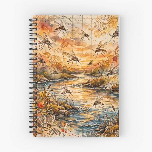 Item preview, Vintage River Sunset with Mosquitoes designed and sold by m-y-A-I-A-R-T-.