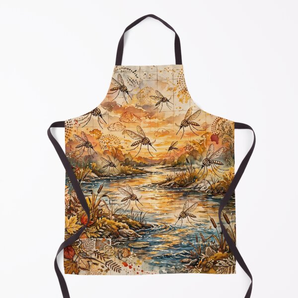 Item preview, Vintage River Sunset with Mosquitoes designed and sold by m-y-A-I-A-R-T-.