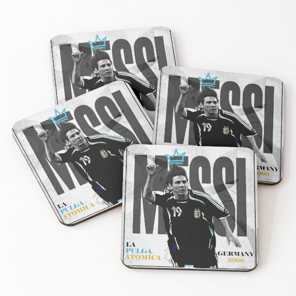 Item preview, The Young Argentina Prodigy No 19 Sky Blue Retro Football Poster 2006 designed and sold by Af-RT10.