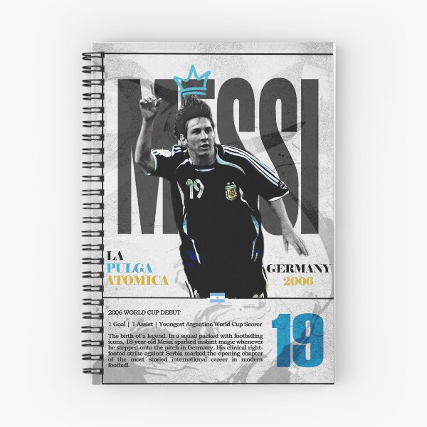 Item preview, The Young Argentina Prodigy No 19 Sky Blue Retro Football Poster 2006 designed and sold by Af-RT10.