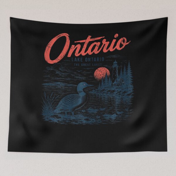 Item preview, Lake Ontario Funny Loon Est 1615 Vintage Design designed and sold by LouisaOReilly.