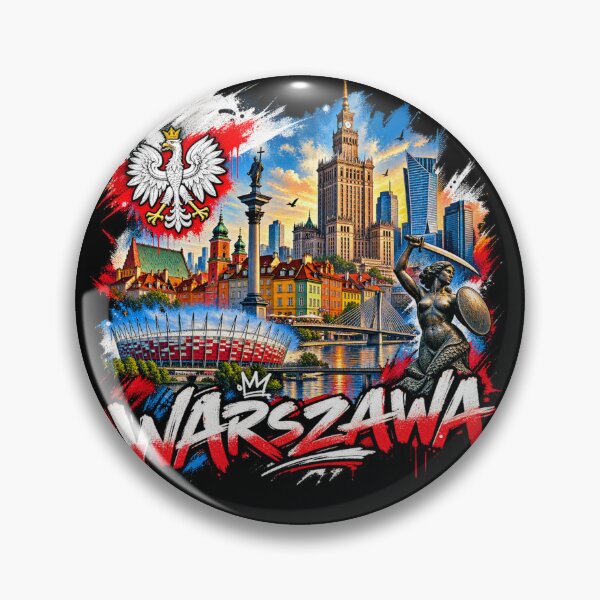 Item preview, Warsaw Poland Urban Street Art – Iconic City Skyline Graffiti designed and sold by URBIVO.