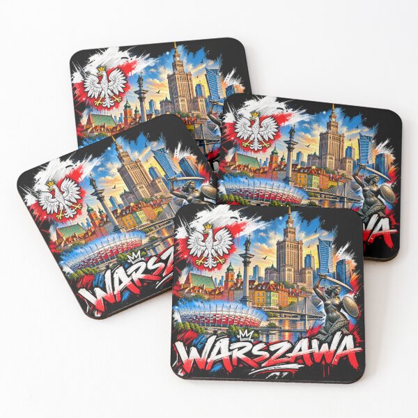 Item preview, Warsaw Poland Urban Street Art – Iconic City Skyline Graffiti designed and sold by URBIVO.