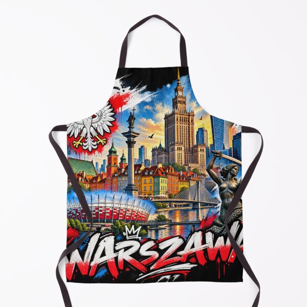 Item preview, Warsaw Poland Urban Street Art – Iconic City Skyline Graffiti designed and sold by URBIVO.