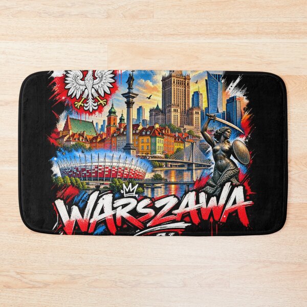 Item preview, Warsaw Poland Urban Street Art – Iconic City Skyline Graffiti designed and sold by URBIVO.
