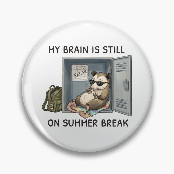 Item preview, My Brain Is Still on Summer Break – University Humor designed and sold by ChernotytskaArt.