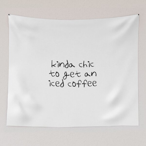 Item preview, Kinda Chic To Get An Iced Coffee | Drink | Food designed and sold by The Turquoise Brush.