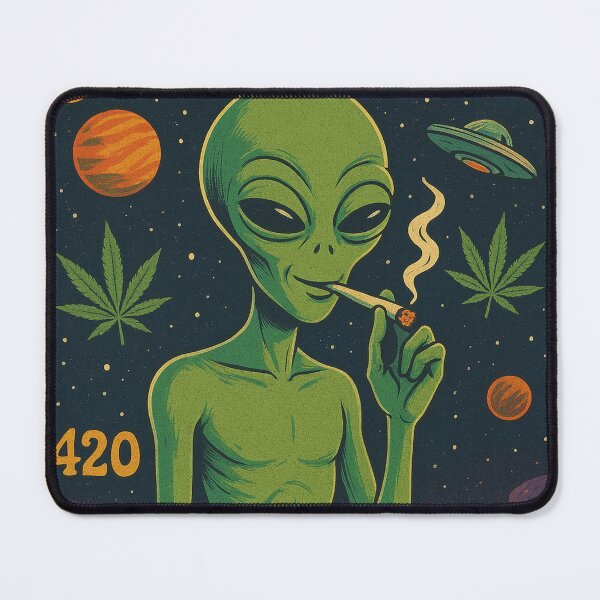 Item preview, Alien Smoking Weed - Never Get High on Your Own Supply designed and sold by GalleryKauffeld.