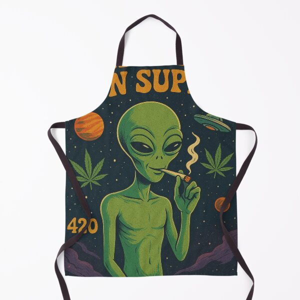 Item preview, Alien Smoking Weed - Never Get High on Your Own Supply designed and sold by GalleryKauffeld.