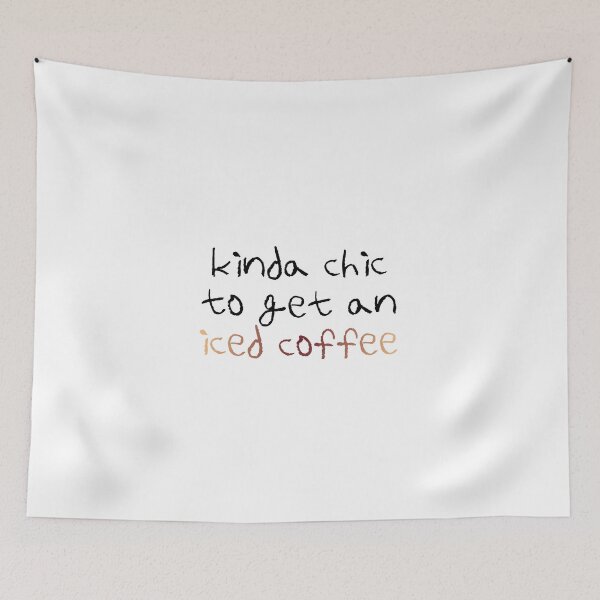 Item preview, Kinda Chic To Get An Iced Coffee | Drink | Food designed and sold by The Turquoise Brush.