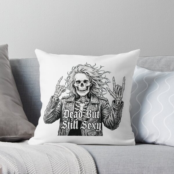 Item preview, Dead But Still Sexy Heavy Metal Skeleton Metalhead Rock designed and sold by digital.stickerperso.com.