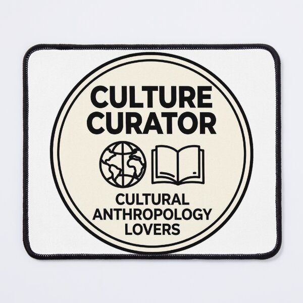 Item preview, Culture Curator Badge - Cultural Anthropology Lovers Museum Design designed and sold by VYBE DARK Studio.