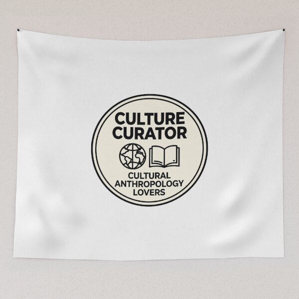 Item preview, Culture Curator Badge - Cultural Anthropology Lovers Museum Design designed and sold by Clear Vibe.
