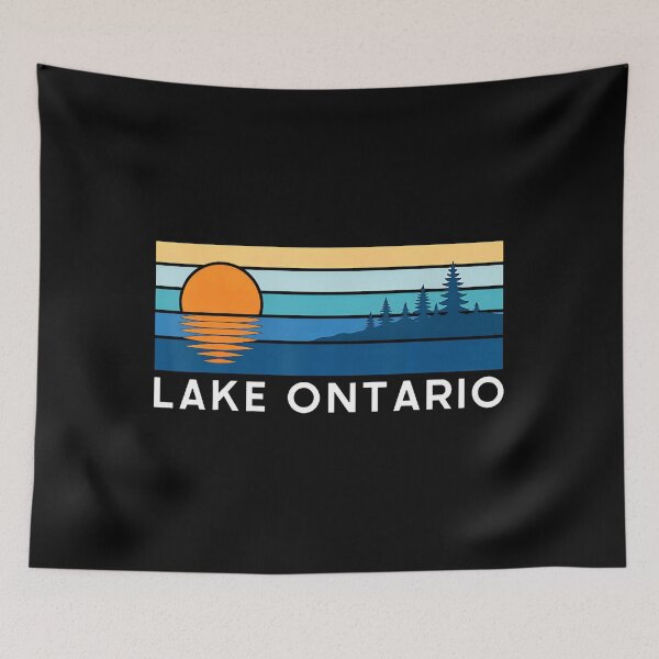 Item preview, Retro Lake Ontario Vintage Great Lakes Design designed and sold by LouisaOReilly.