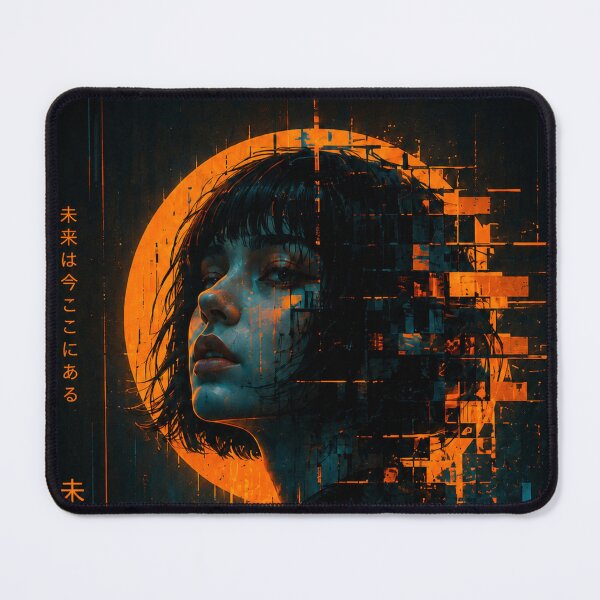 Item preview, Cyberpunk Japanese Glitch Woman Main Tag: designed and sold by NordenPosters.