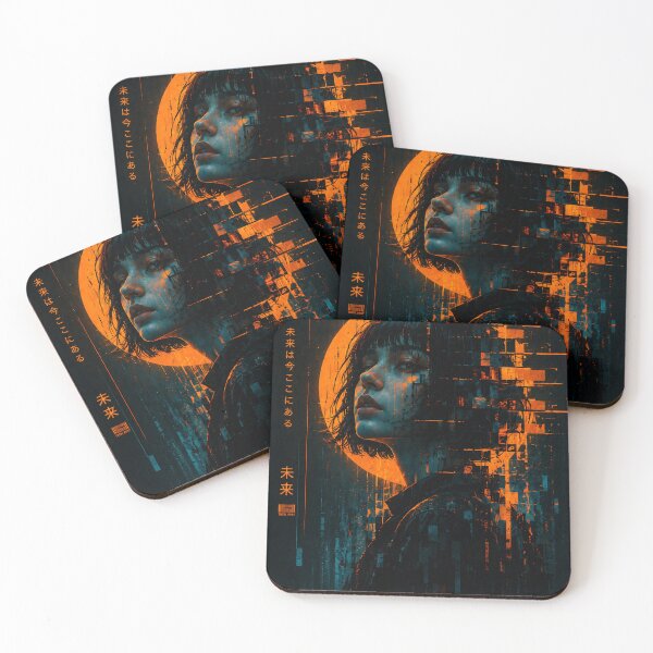 Item preview, Cyberpunk Japanese Glitch Woman  Main Tag: designed and sold by NordenPosters.