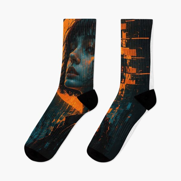 Item preview, Cyberpunk Japanese Glitch Woman  Main Tag: designed and sold by NordenPosters.