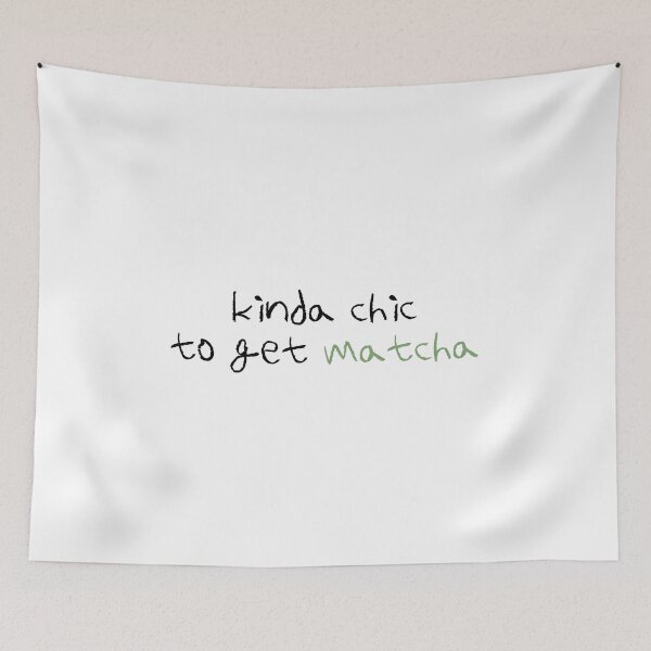 Item preview, Kinda Chic To Get Matcha | Drink | Food designed and sold by The Turquoise Brush.