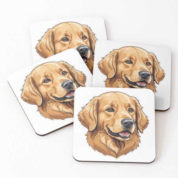 Item preview, Golden Retriever Face Portrait Splash Motion Effect – Golden retriever mom gift designed and sold by michallechowicz.