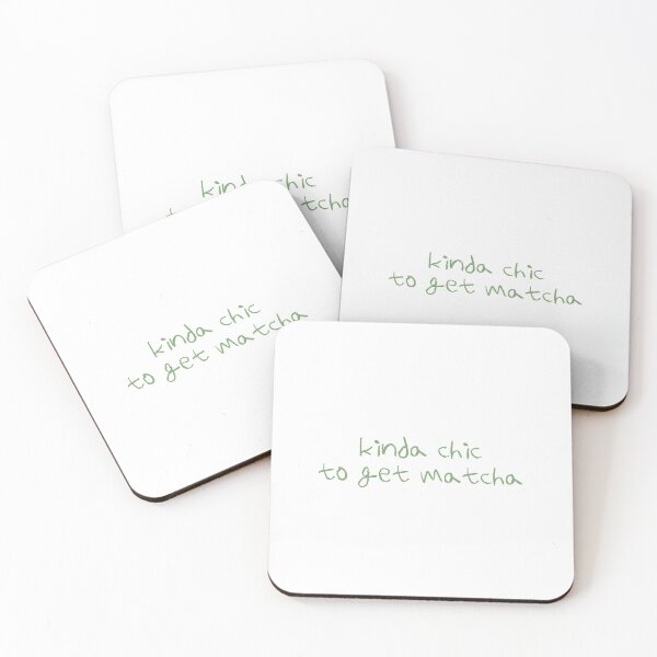 Item preview, Kinda Chic To Get Matcha | Drink | Food designed and sold by The Turquoise Brush.