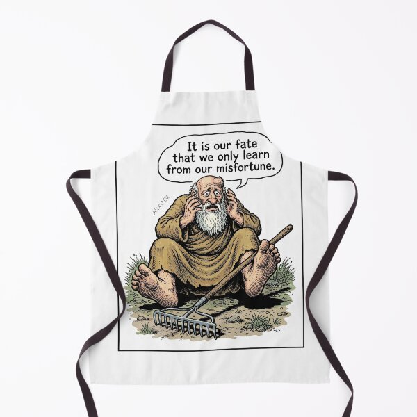 Item preview, Aeschylus Learning From Misfortune - Funny Greek Philosophy Rake Comic Art designed and sold by FreiherrPK.