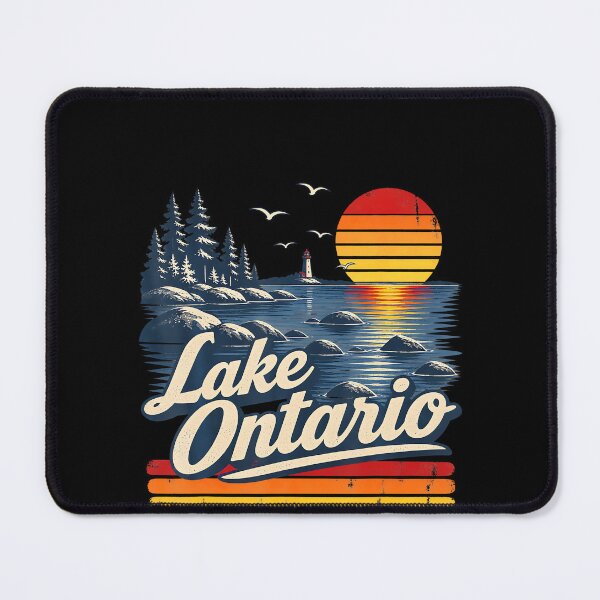 Item preview, Retro Sunset Great Lakes Lake Ontario Design designed and sold by LouisaOReilly.