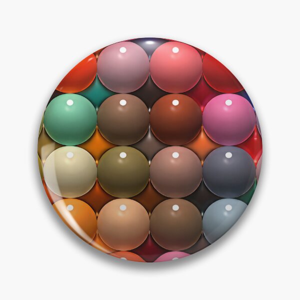 Item preview, Colorful Glossy Sphere Pattern – Modern 3D Abstract Bubble Art Print designed and sold by Kaleidoscope Print.