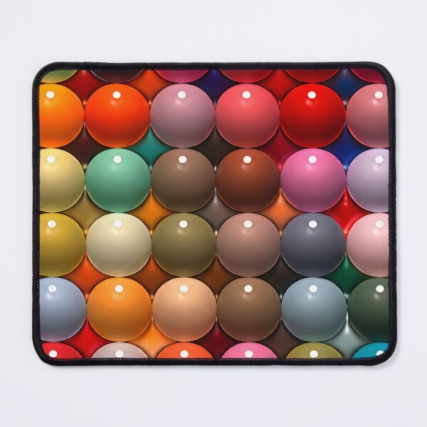 Item preview, Colorful Glossy Sphere Pattern – Modern 3D Abstract Bubble Art Print designed and sold by Kaleidoscope Print.