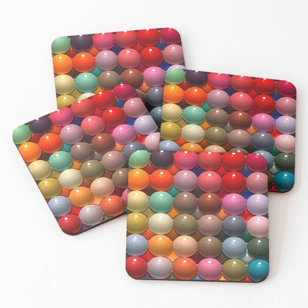 Item preview, Colorful Glossy Sphere Pattern – Modern 3D Abstract Bubble Art Print designed and sold by Kaleidoscope Print.
