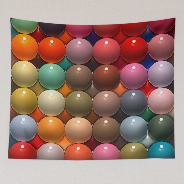 Item preview, Colorful Glossy Sphere Pattern – Modern 3D Abstract Bubble Art Print designed and sold by Kaleidoscope Print.