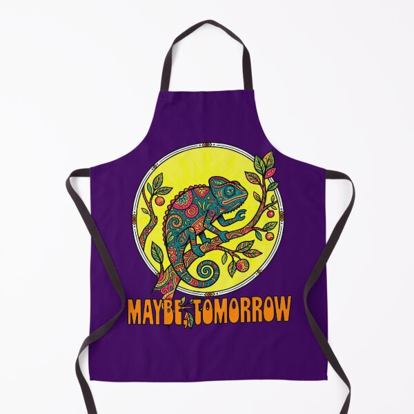 Item preview, Maybe Tomorrow - Psychedelic Mandala Chameleon Procrastination Art designed and sold by FreiherrPK.