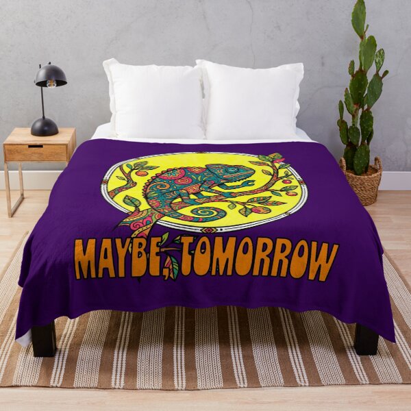 Item preview, Maybe Tomorrow - Psychedelic Mandala Chameleon Procrastination Art designed and sold by FreiherrPK.