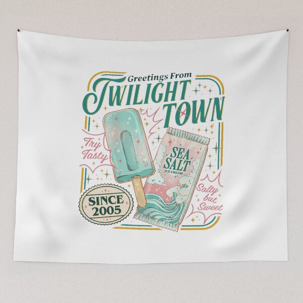 Item preview, Greetings From Twilight Town Retro Ice Cream  designed and sold by SopheeTrah.