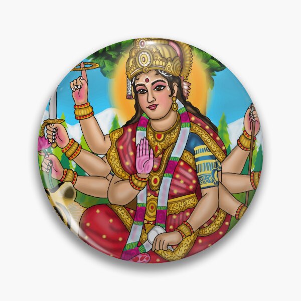 Item preview, Goddess Durga Digital Drawing | Divine Hindu Goddess Artwork Illustration designed and sold by Harshit_Digital_Arts.