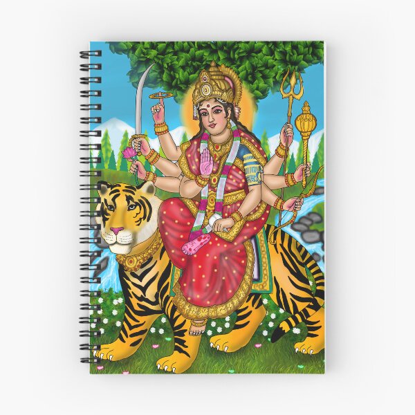 Item preview, Goddess Durga Digital Drawing | Divine Hindu Goddess Artwork Illustration designed and sold by Harshit_Digital_Arts.