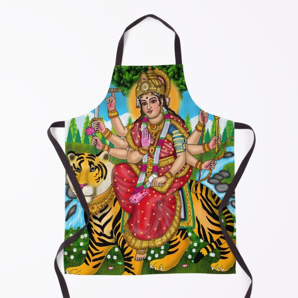 Item preview, Goddess Durga Digital Drawing | Divine Hindu Goddess Artwork Illustration designed and sold by Harshit_Digital_Arts.