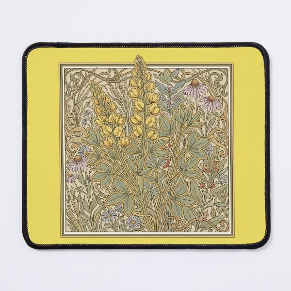 Item preview, Thermopsis Rhombifolia - Prairie Buffalo Bean Art Nouveau Botanical Print designed and sold by FreiherrPK.