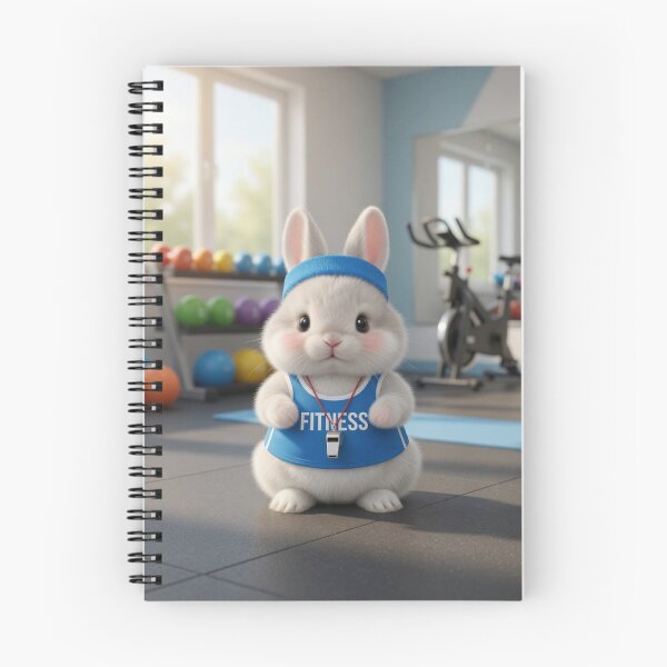 Item preview, Cute Fitness Bunny Coach – Cute Gym Rabbit Workout designed and sold by lovelistivkaa.