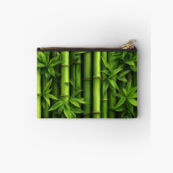 Item preview, Green Bamboo Stalks and Leaves – Tropical Zen Botanical Nature Pattern designed and sold by Kaleidoscope Print.