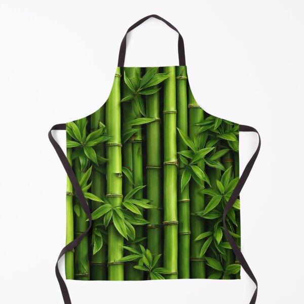 Item preview, Green Bamboo Stalks and Leaves – Tropical Zen Botanical Nature Pattern designed and sold by Kaleidoscope Print.